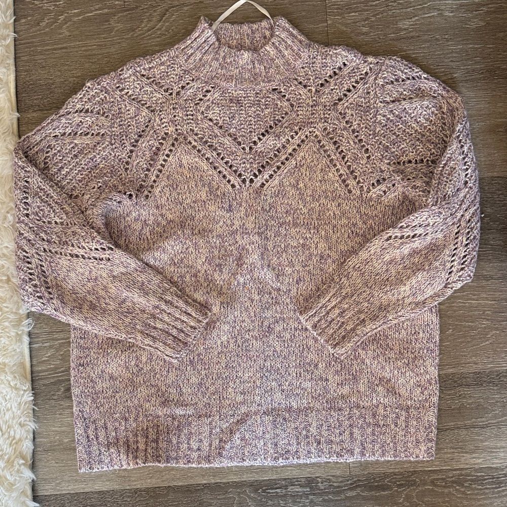 Torrid Lavender Knit Cowl Sweater